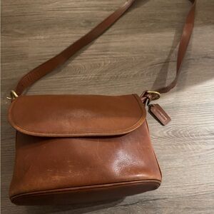 Coach Brown Leather Crossbody Bag
